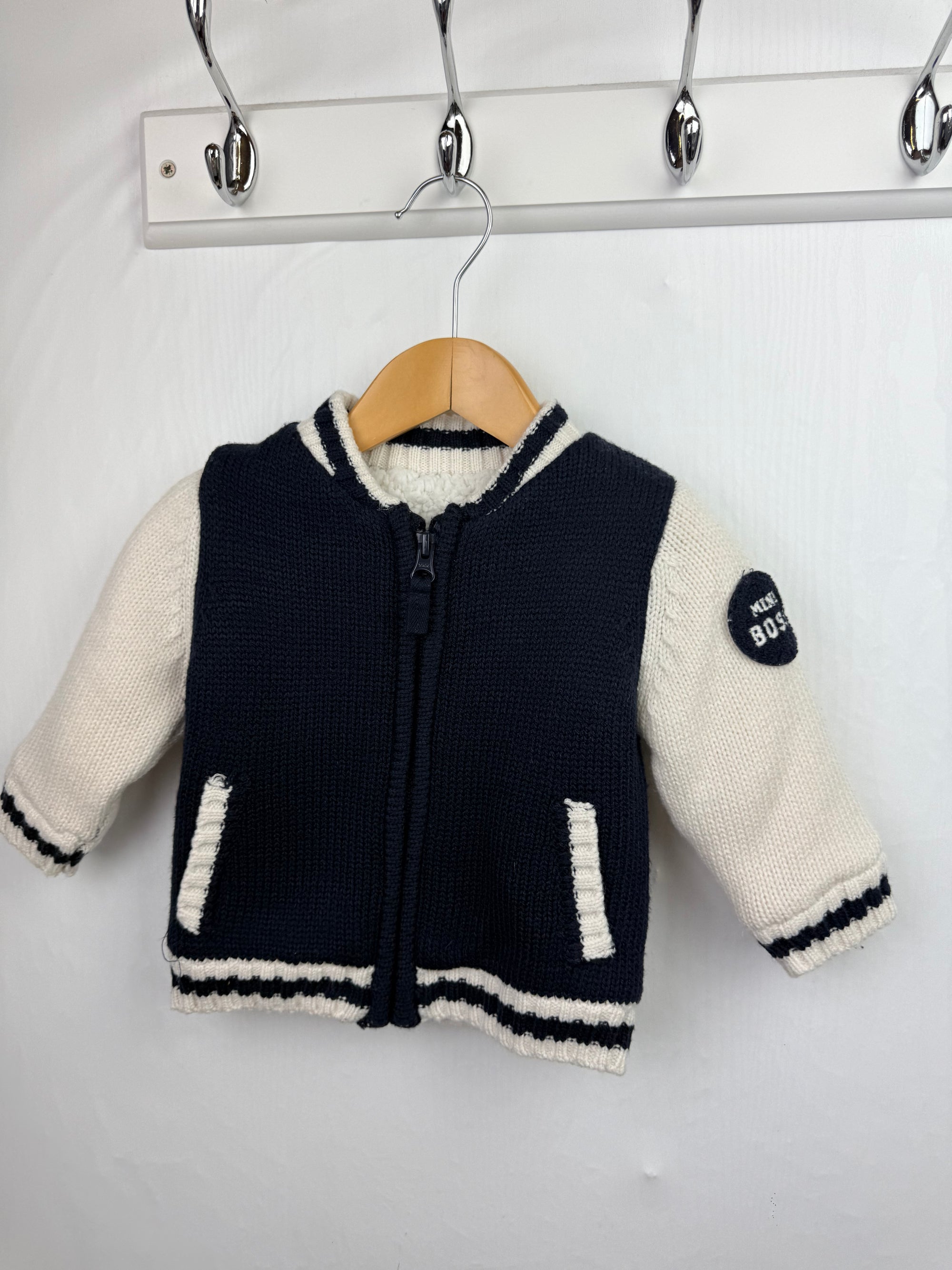Nutmeg Warm Lined Cardigan - Baby Boys 3-6 Months