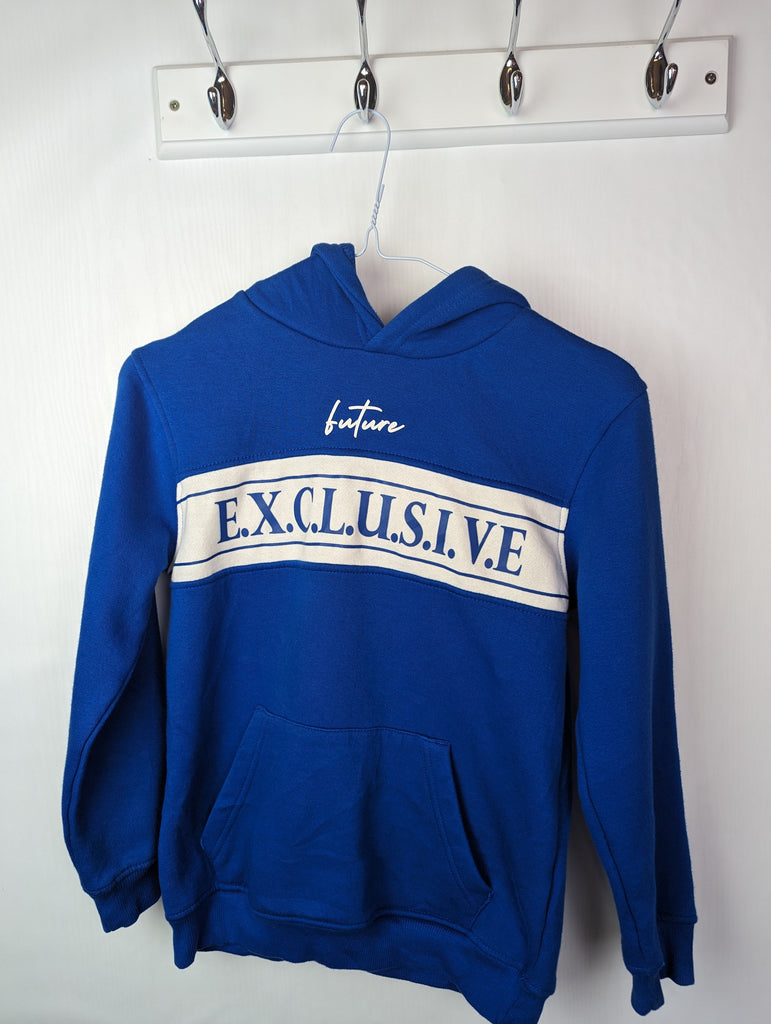 Future Exclusive Blue Hoody 9-10 Years George Used, Preloved, Preworn & Second Hand Baby, Kids & Children's Clothing UK Online. Cheap affordable. Brands including Next, Joules, Nutmeg, TU, F&F, H&M.