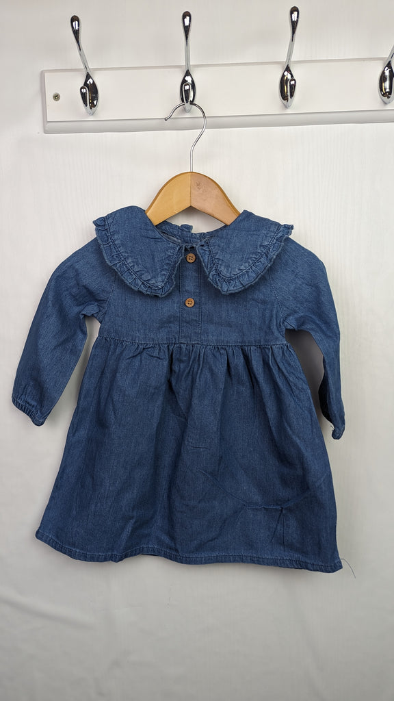 Primark Denim Frill Dress 6-9m Primark Used, Preloved, Preworn & Second Hand Baby, Kids & Children's Clothing UK Online. Cheap affordable. Brands including Next, Joules, Nutmeg Morrisons, TU, F&F, H&M.