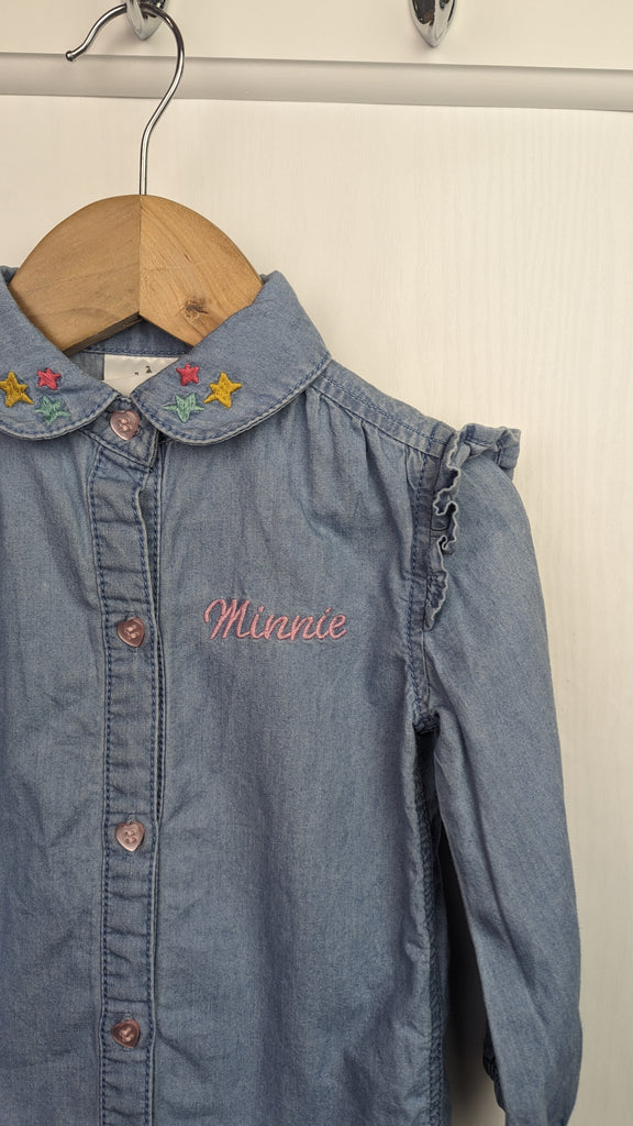 Disney Minnie Mouse Denim Dress 9-12m Disney Store Used, Preloved, Preworn & Second Hand Baby, Kids & Children's Clothing UK Online. Cheap affordable. Brands including Next, Joules, Nutmeg Morrisons, TU, F&F, H&M.