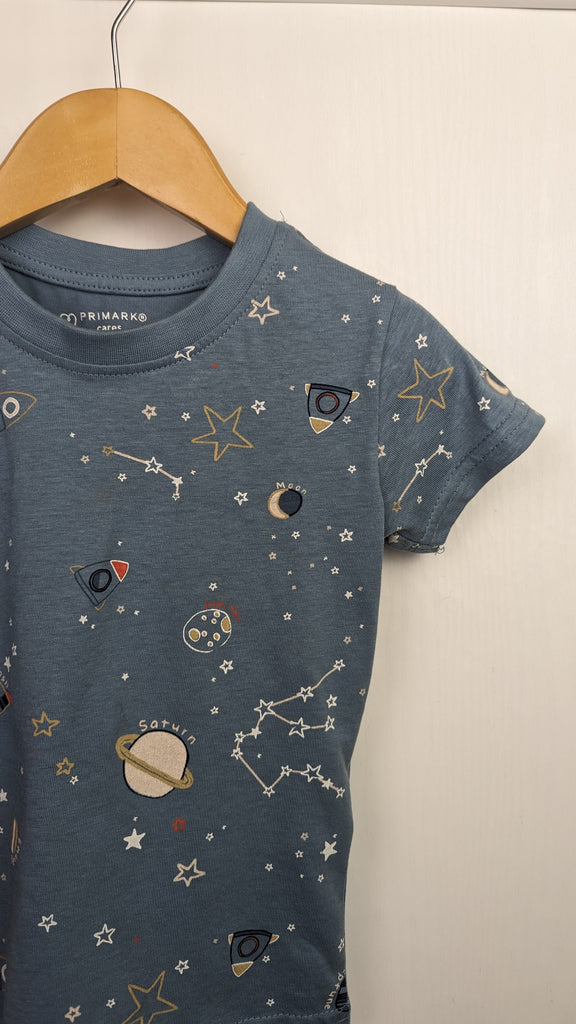 Primark Space Short Sleeve Top 12-18m Primark Used, Preloved, Preworn & Second Hand Baby, Kids & Children's Clothing UK Online. Cheap affordable. Brands including Next, Joules, Nutmeg, TU, F&F, H&M.