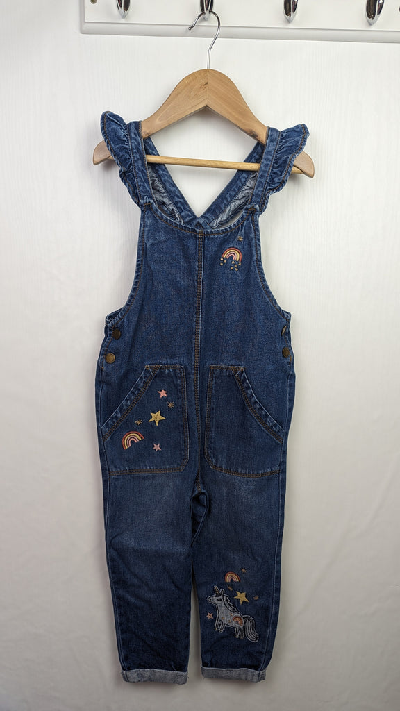 NEXT Unicorn & Rainbow Dungarees 3-4 Years Next Used, Preloved, Preworn & Second Hand Baby, Kids & Children's Clothing UK Online. Cheap affordable. Brands including Next, Joules, Nutmeg, TU, F&F, H&M.