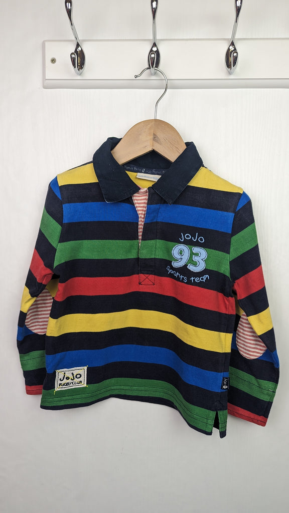 Jojo Maman Bebe Rugby Shirt - Boys 2-3 Years Jojo Maman Bebe Used, Preloved, Preworn & Second Hand Baby, Kids & Children's Clothing UK Online. Cheap affordable. Brands including Next, Joules, Nutmeg, TU, F&F, H&M.