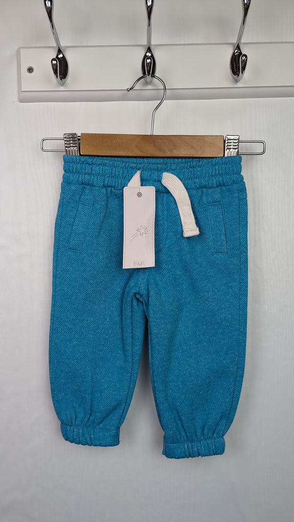 NEW F&F Blue Joggers - Boys 3-6 Months F&F Used, Preloved, Preworn & Second Hand Baby, Kids & Children's Clothing UK Online. Cheap affordable. Brands including Next, Joules, Nutmeg, TU, F&F, H&M.