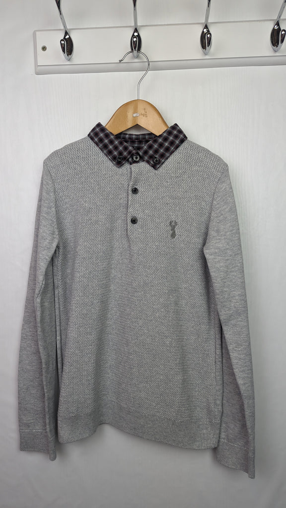 NEXT Grey Long Sleeve Cotton Shirt - Boys 8 Years Next Used, Preloved, Preworn & Second Hand Baby, Kids & Children's Clothing UK Online. Cheap affordable. Brands including Next, Joules, Nutmeg, TU, F&F, H&M.