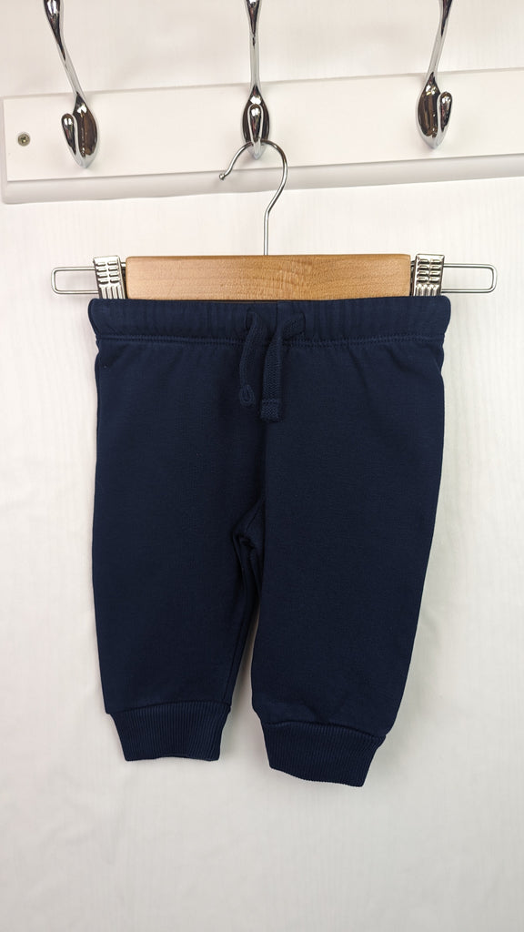 M&S Navy Jogging Bottoms - Boys 0-3 Months Marks & Spencer Used, Preloved, Preworn & Second Hand Baby, Kids & Children's Clothing UK Online. Cheap affordable. Brands including Next, Joules, Nutmeg, TU, F&F, H&M.