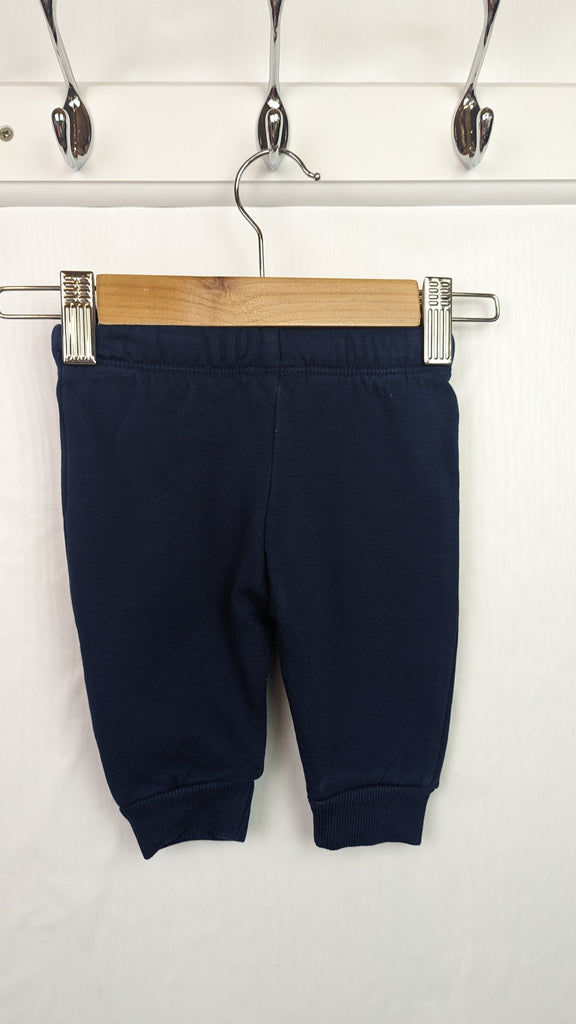 M&S Navy Jogging Bottoms - Boys 0-3 Months Marks & Spencer Used, Preloved, Preworn & Second Hand Baby, Kids & Children's Clothing UK Online. Cheap affordable. Brands including Next, Joules, Nutmeg, TU, F&F, H&M.