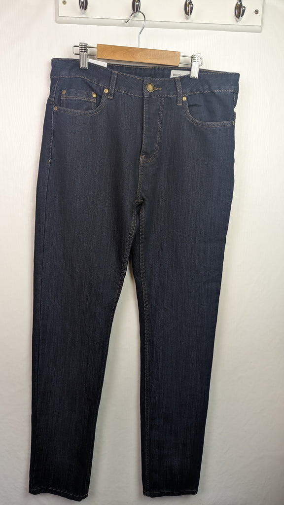 NEW Primark Mens Dark Blue Jeans - Size W32 L34 Primark Used, Preloved, Preworn & Second Hand Baby, Kids & Children's Clothing UK Online. Cheap affordable. Brands including Next, Joules, Nutmeg, TU, F&F, H&M.