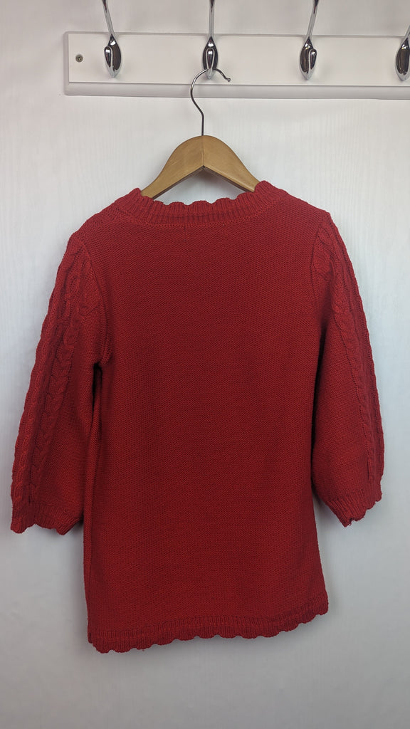 Primark Red Knit Dress with Flared Sleeves - Girls 3-4 Years Primark Used, Preloved, Preworn & Second Hand Baby, Kids & Children's Clothing UK Online. Cheap affordable. Brands including Next, Joules, Nutmeg, TU, F&F, H&M.
