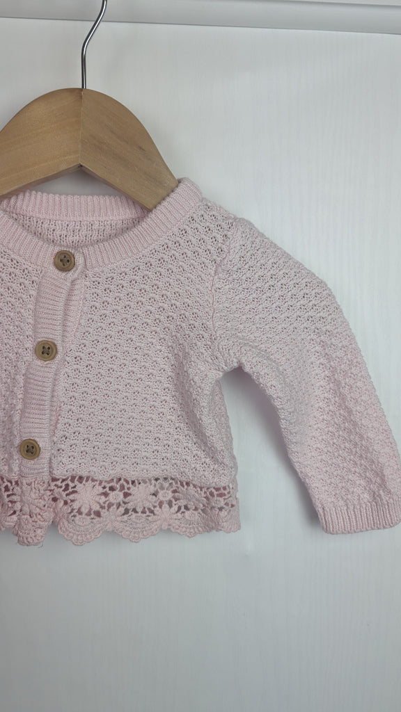 George Pink Cardigan - Girls 0-3 Months George Used, Preloved, Preworn & Second Hand Baby, Kids & Children's Clothing UK Online. Cheap affordable. Brands including Next, Joules, Nutmeg, TU, F&F, H&M.