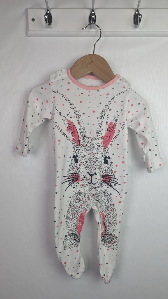 TU Star Bunny Sleepsuit - Girls 0-3 Months TU Used, Preloved, Preworn & Second Hand Baby, Kids & Children's Clothing UK Online. Cheap affordable. Brands including Next, Joules, Nutmeg, TU, F&F, H&M.