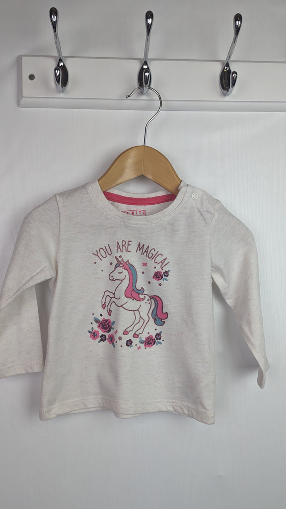 Primark You Are Magical Top - Girls 6-9 Months Primark Used, Preloved, Preworn & Second Hand Baby, Kids & Children's Clothing UK Online. Cheap affordable. Brands including Next, Joules, Nutmeg, TU, F&F, H&M.