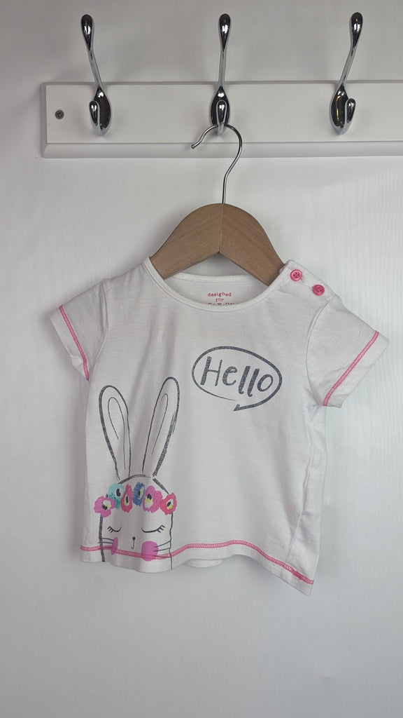 F&F Floral Bunny Top - Girls 6-9 Months F&F Used, Preloved, Preworn & Second Hand Baby, Kids & Children's Clothing UK Online. Cheap affordable. Brands including Next, Joules, Nutmeg, TU, F&F, H&M.