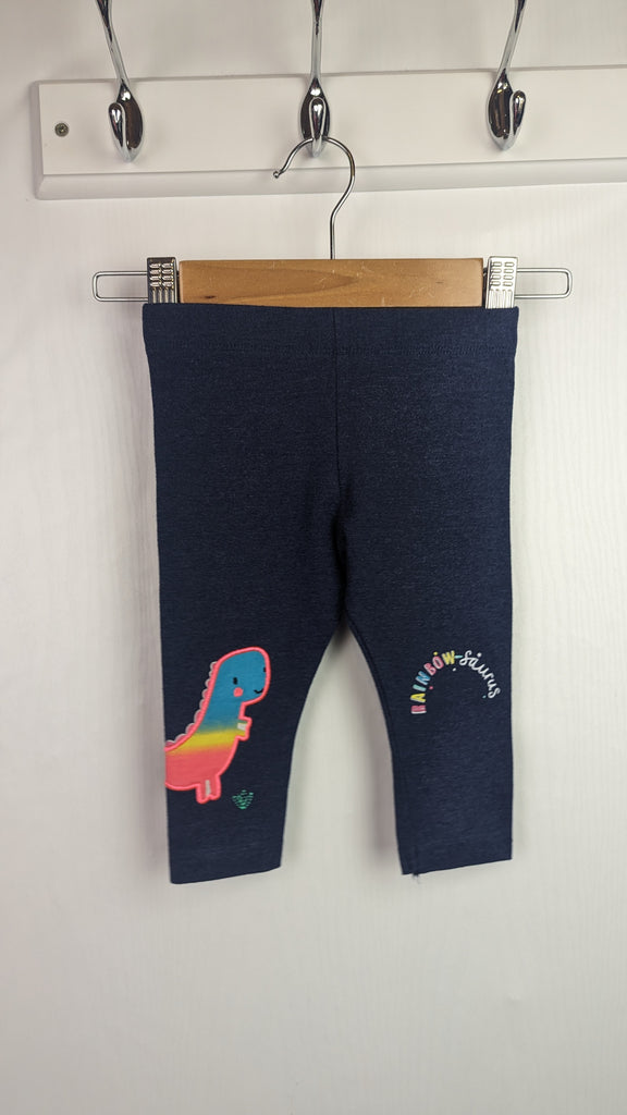 M&S Rainbow Dinosaur Leggings - Baby Girls 6-9 Months Marks & Spencer Used, Preloved, Preworn & Second Hand Baby, Kids & Children's Clothing UK Online. Cheap affordable. Brands including Next, Joules, Nutmeg, TU, F&F, H&M.