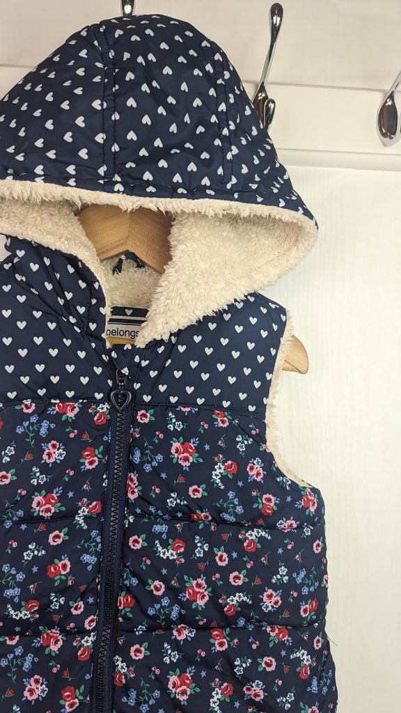 PLAYWEAR TU Floral Body Warmer Gilet - Girls 2-3 Years TU Used, Preloved, Preworn & Second Hand Baby, Kids & Children's Clothing UK Online. Cheap affordable. Brands including Next, Joules, Nutmeg, TU, F&F, H&M.
