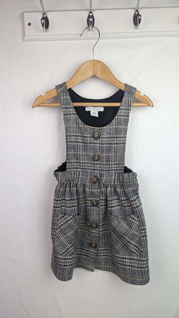 Primark Dogtooth Pinafore Dress - Girls 3-4 Years Primark Used, Preloved, Preworn & Second Hand Baby, Kids & Children's Clothing UK Online. Cheap affordable. Brands including Next, Joules, Nutmeg, TU, F&F, H&M.