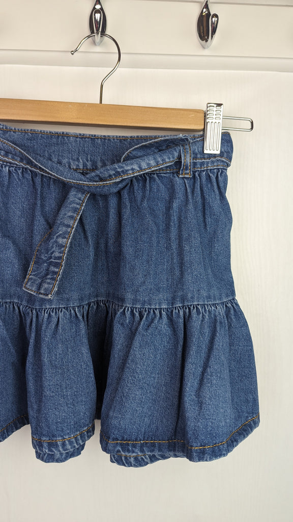 F&F Blue Denim Skirt - Girls 3-4 Years F&F Used, Preloved, Preworn & Second Hand Baby, Kids & Children's Clothing UK Online. Cheap affordable. Brands including Next, Joules, Nutmeg, TU, F&F, H&M.
