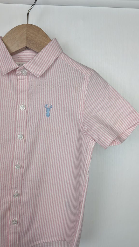 Next Pink Stripe Short Sleeve Shirt - Boys 18-24 Months Next Used, Preloved, Preworn & Second Hand Baby, Kids & Children's Clothing UK Online. Cheap affordable. Brands including Next, Joules, Nutmeg, TU, F&F, H&M.