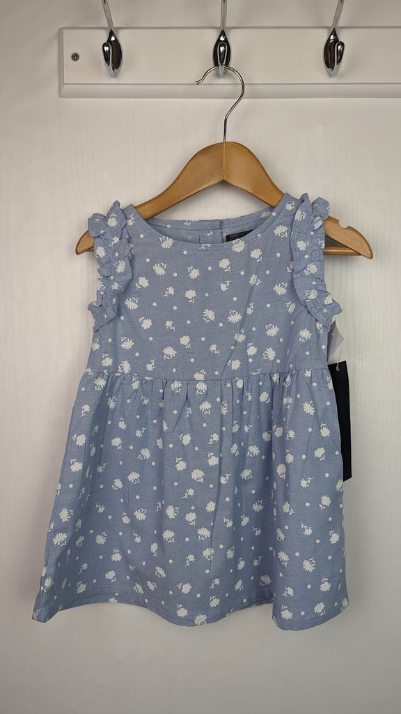 NEW Picapino Blue Floral Dress - Girls 2 Years Picapino Used, Preloved, Preworn & Second Hand Baby, Kids & Children's Clothing UK Online. Cheap affordable. Brands including Next, Joules, Nutmeg Morrisons, TU, F&F, H&M.