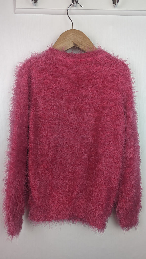 M&S Pink Fluffy Unicorn Jumper - Girls 9-10 Years Marks & Spencer Used, Preloved, Preworn & Second Hand Baby, Kids & Children's Clothing UK Online. Cheap affordable. Brands including Next, Joules, Nutmeg, TU, F&F, H&M.