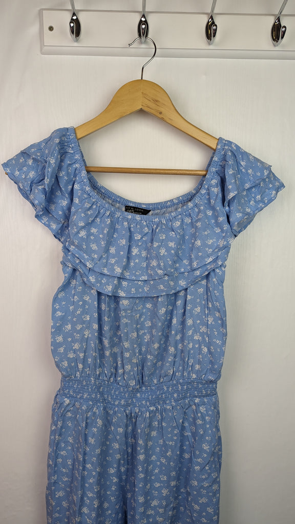 New Look Blue Floral Playsuit - Girls 14 Years New Look Used, Preloved, Preworn & Second Hand Baby, Kids & Children's Clothing UK Online. Cheap affordable. Brands including Next, Joules, Nutmeg Morrisons, TU, F&F, H&M.