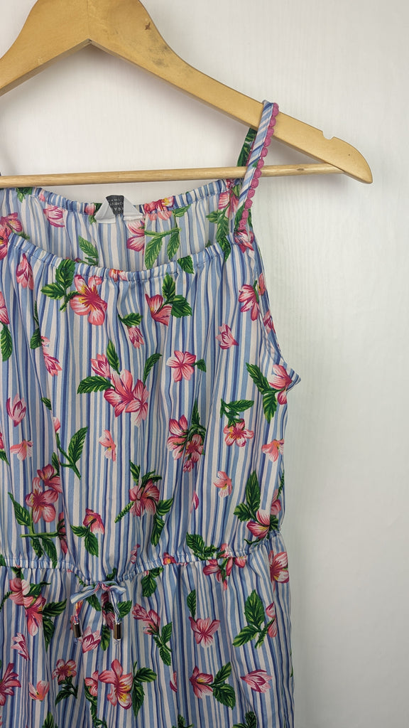 Primark Striped Floral Playsuit - Girls 13-14 Years Primark Used, Preloved, Preworn & Second Hand Baby, Kids & Children's Clothing UK Online. Cheap affordable. Brands including Next, Joules, Nutmeg, TU, F&F, H&M.