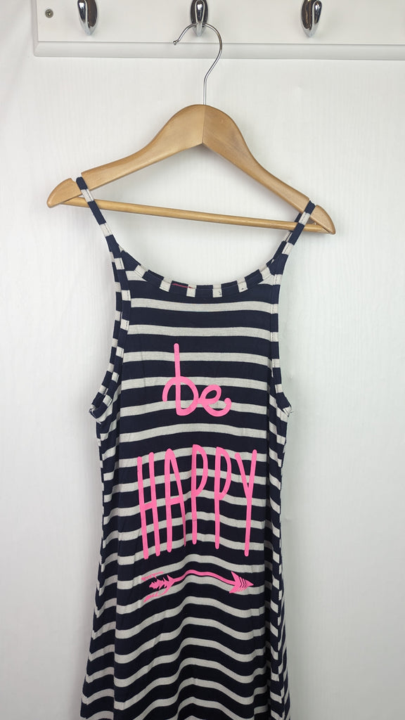 Primark Be Happy Long Striped Dress - Girls 8-9 Years Primark Used, Preloved, Preworn & Second Hand Baby, Kids & Children's Clothing UK Online. Cheap affordable. Brands including Next, Joules, Nutmeg, TU, F&F, H&M.