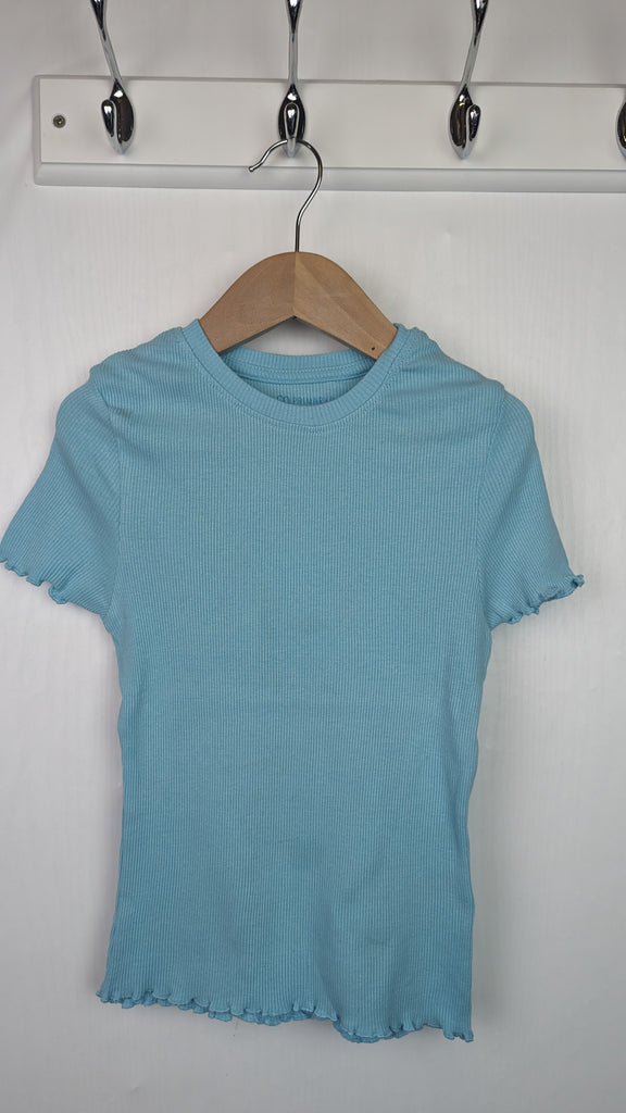 Primark Blue Ribbed Top - Girls 9-10 Years Little Ones Preloved Used, Preloved, Preworn & Second Hand Baby, Kids & Children's Clothing UK Online. Cheap affordable. Brands including Next, Joules, Nutmeg, TU, F&F, H&M.