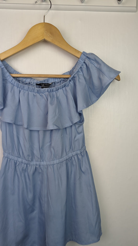 New Look Blue Playsuit - Girls 10 Years New Look Used, Preloved, Preworn & Second Hand Baby, Kids & Children's Clothing UK Online. Cheap affordable. Brands including Next, Joules, Nutmeg, TU, F&F, H&M.