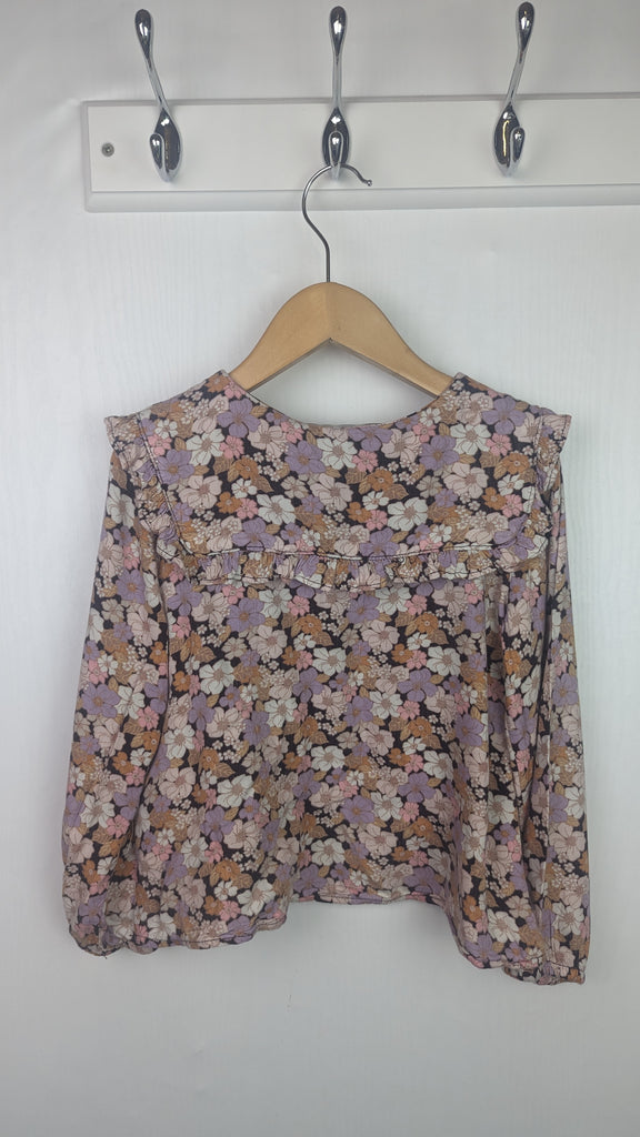 H&M Floral Collared Top - Girls 4-5 Years H&M Used, Preloved, Preworn & Second Hand Baby, Kids & Children's Clothing UK Online. Cheap affordable. Brands including Next, Joules, Nutmeg Morrisons, TU, F&F, H&M.