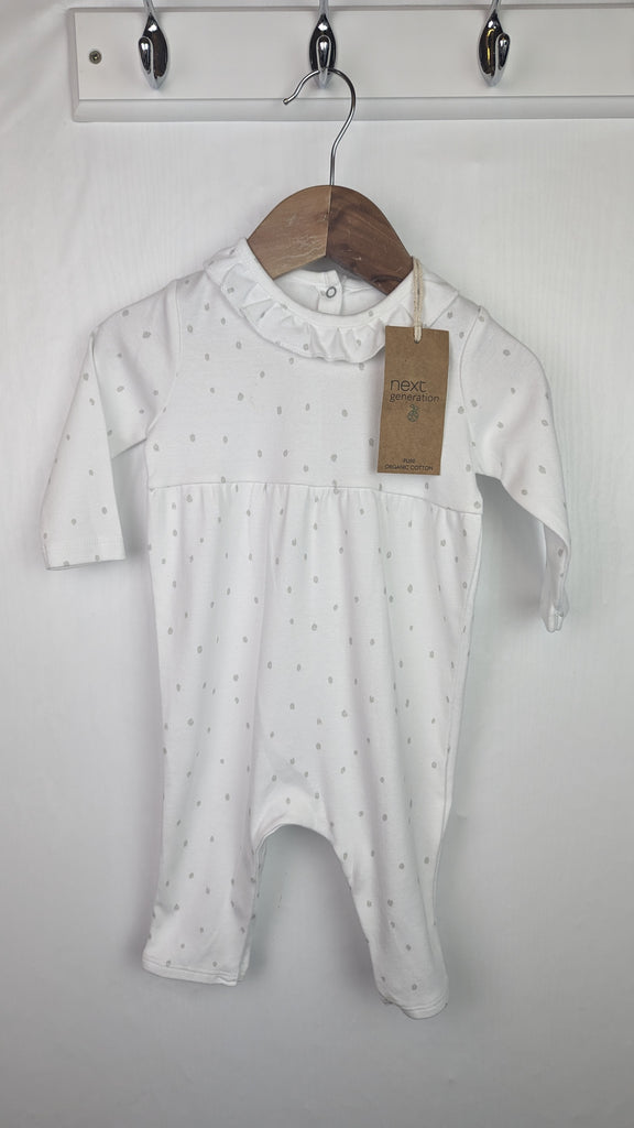 NEW Next Organic Cotton Romper - Girls 3-6 Months Next Used, Preloved, Preworn & Second Hand Baby, Kids & Children's Clothing UK Online. Cheap affordable. Brands including Next, Joules, Nutmeg Morrisons, TU, F&F, H&M.