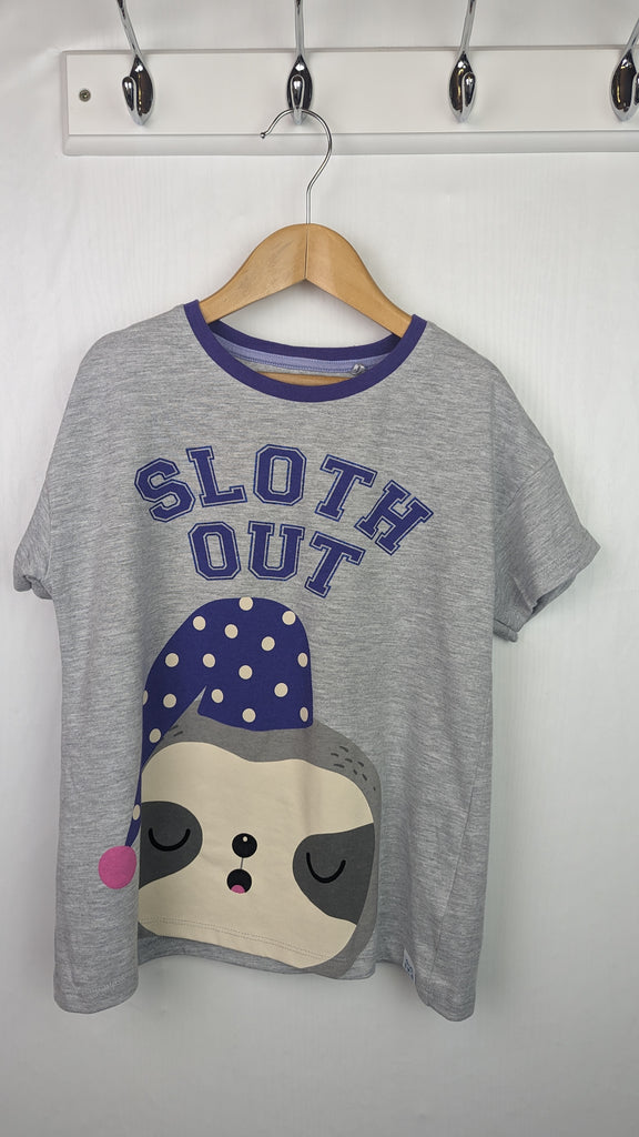 Harry Bear Sloth Out Pajama Top - Girls 8 Years Harry Bear Used, Preloved, Preworn & Second Hand Baby, Kids & Children's Clothing UK Online. Cheap affordable. Brands including Next, Joules, Nutmeg Morrisons, TU, F&F, H&M.