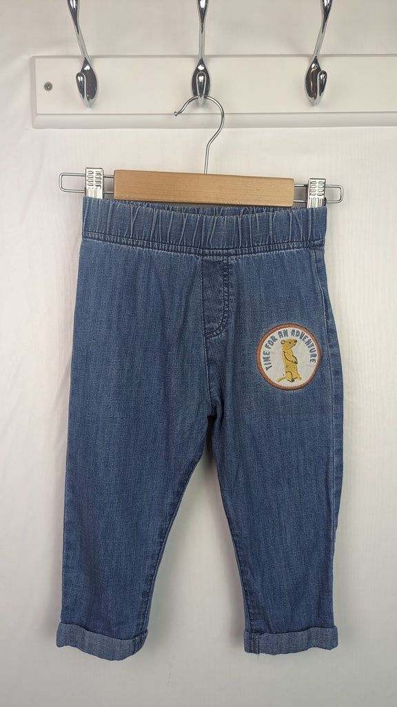 M&S Soft Denim Trousers - Boys 12-18 Months Nutmeg Used, Preloved, Preworn & Second Hand Baby, Kids & Children's Clothing UK Online. Cheap affordable. Brands including Next, Joules, Nutmeg Morrisons, TU, F&F, H&M.