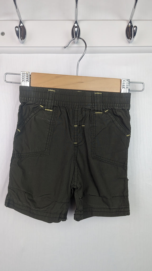 Primark Khaki Green Shorts - Boys 6-9 Months Primark Used, Preloved, Preworn & Second Hand Baby, Kids & Children's Clothing UK Online. Cheap affordable. Brands including Next, Joules, Nutmeg Morrisons, TU, F&F, H&M.