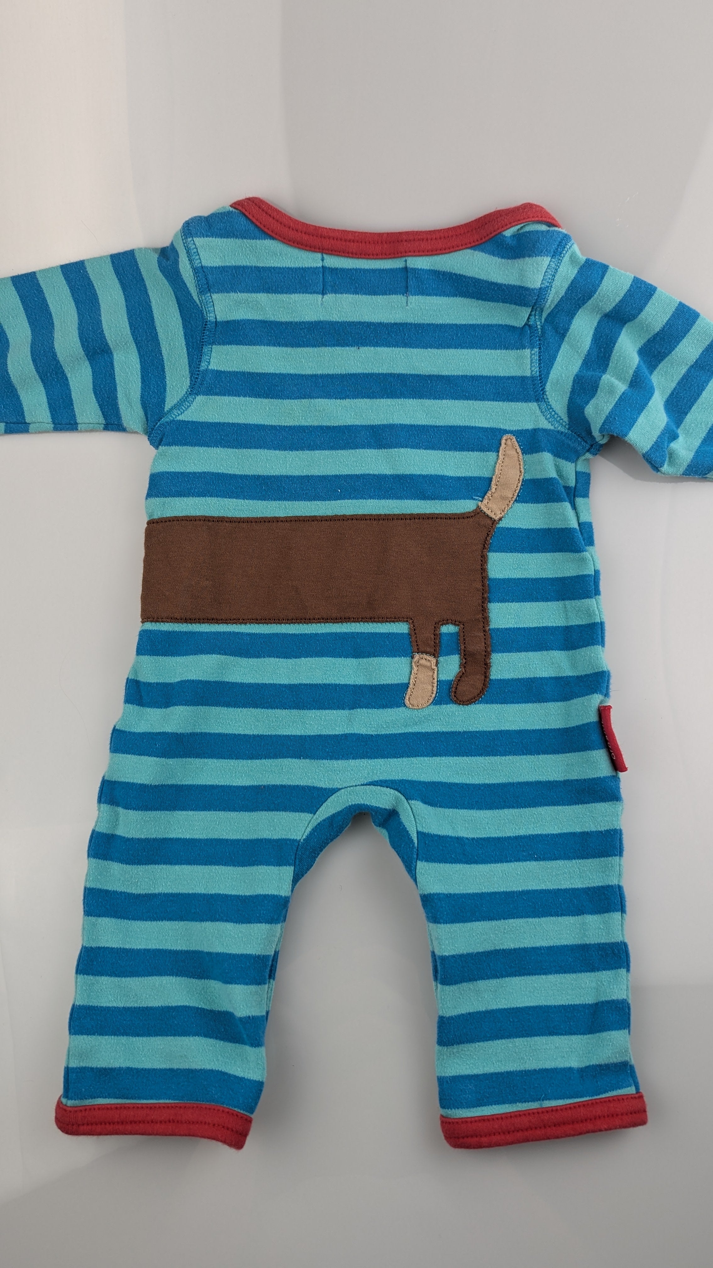 Toby Tiger Organic Sausage Dog Romper - Boys 0-3 Months – Little Ones ...