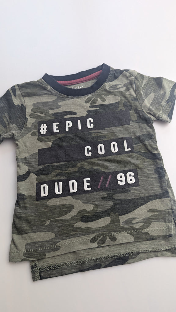 Primark Camo Cool Dude Top - Boys 9-12 Months Primark Used, Preloved, Preworn & Second Hand Baby, Kids & Children's Clothing UK Online. Cheap affordable. Brands including Next, Joules, Nutmeg Morrisons, TU, F&F, H&M.