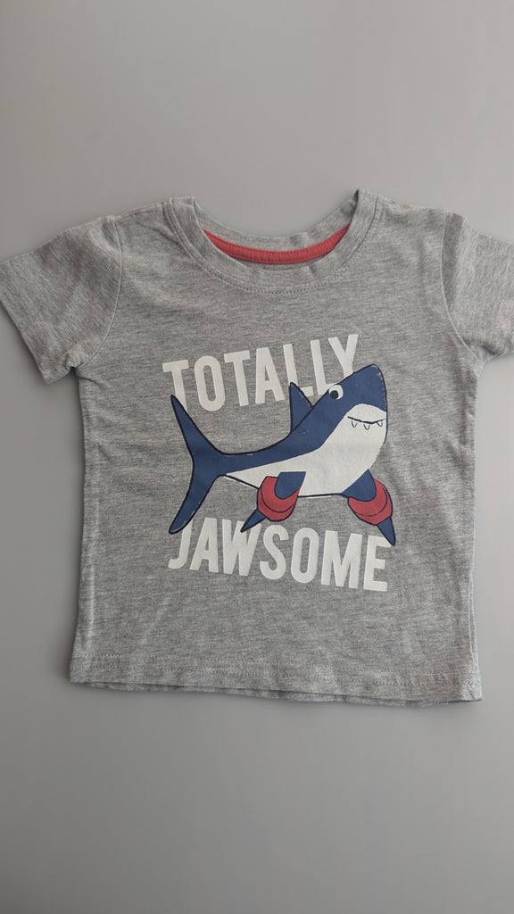 Primark Totally Awesome Shark Top - Boys 9-12 Months Primark Used, Preloved, Preworn & Second Hand Baby, Kids & Children's Clothing UK Online. Cheap affordable. Brands including Next, Joules, Nutmeg Morrisons, TU, F&F, H&M.