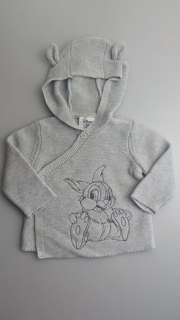 Primark Disney Thumper Grey Cardigan - Unisex 3-6 Months Disney @ Primark Used, Preloved, Preworn & Second Hand Baby, Kids & Children's Clothing UK Online. Cheap affordable. Brands including Next, Joules, Nutmeg Morrisons, TU, F&F, H&M.