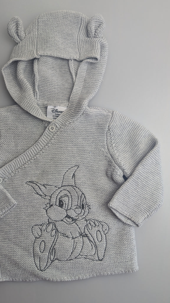 Primark Disney Thumper Grey Cardigan - Unisex 3-6 Months Disney @ Primark Used, Preloved, Preworn & Second Hand Baby, Kids & Children's Clothing UK Online. Cheap affordable. Brands including Next, Joules, Nutmeg Morrisons, TU, F&F, H&M.