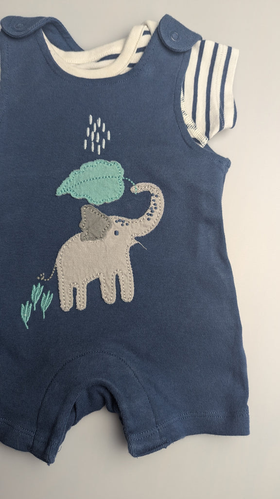 M&S Elephant Romper & Bodysuit - Boys 0-1 Month Marks & Spencer Used, Preloved, Preworn & Second Hand Baby, Kids & Children's Clothing UK Online. Cheap affordable. Brands including Next, Joules, Nutmeg Morrisons, TU, F&F, H&M.