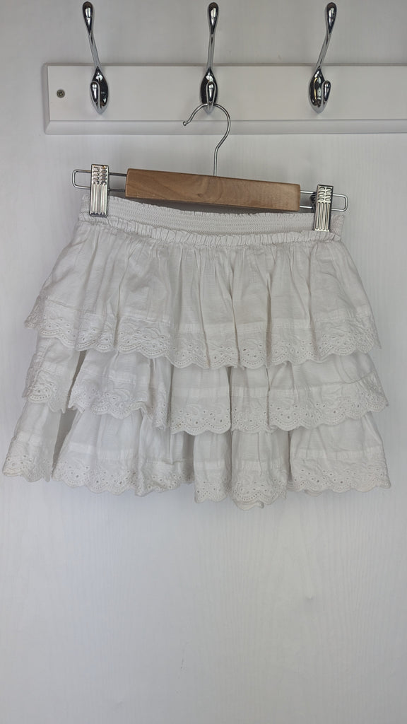 Next White Tiered Skirt - Girls 6 Years Next Used, Preloved, Preworn & Second Hand Baby, Kids & Children's Clothing UK Online. Cheap affordable. Brands including Next, Joules, Nutmeg Morrisons, TU, F&F, H&M.