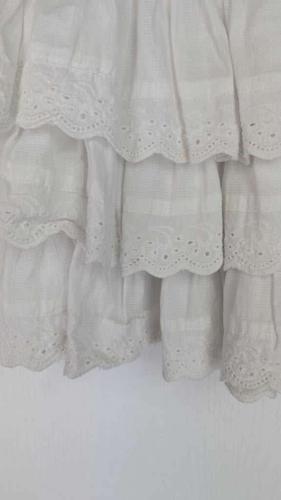 Next White Tiered Skirt - Girls 6 Years Next Used, Preloved, Preworn & Second Hand Baby, Kids & Children's Clothing UK Online. Cheap affordable. Brands including Next, Joules, Nutmeg Morrisons, TU, F&F, H&M.