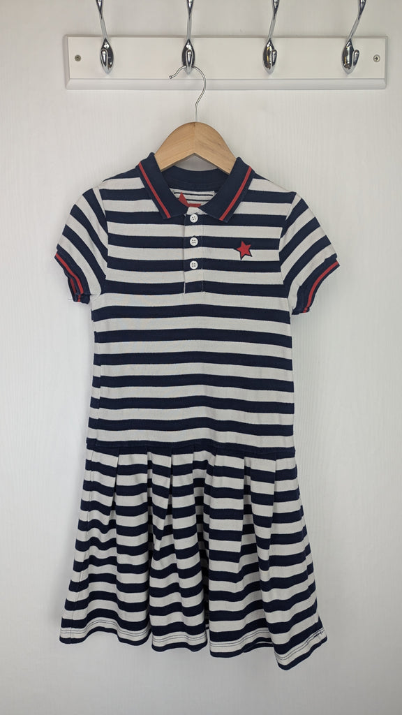 TU Navy & White Striped Polo Dress - Girls 8 Years TU Used, Preloved, Preworn & Second Hand Baby, Kids & Children's Clothing UK Online. Cheap affordable. Brands including Next, Joules, Nutmeg Morrisons, TU, F&F, H&M.