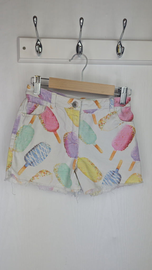 Next White Denim Lolly Pop Shorts - Girls 8 Years Next Used, Preloved, Preworn & Second Hand Baby, Kids & Children's Clothing UK Online. Cheap affordable. Brands including Next, Joules, Nutmeg Morrisons, TU, F&F, H&M.