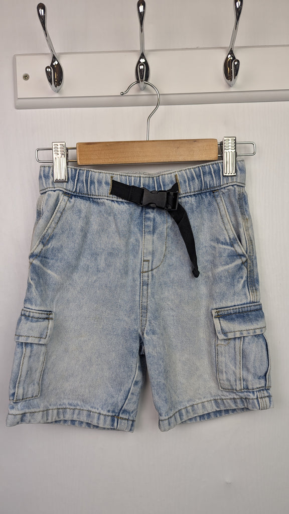 PLAYWEAR M&S Denim Shorts - Boys 5-6 Years Little Ones Preloved Used, Preloved, Preworn & Second Hand Baby, Kids & Children's Clothing UK Online. Cheap affordable. Brands including Next, Joules, Nutmeg Morrisons, TU, F&F, H&M.