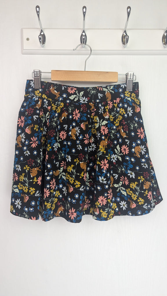 Yumi Girl Black & Floral Bunny Skirt - Girls 7-8 Years Yumi Girl Used, Preloved, Preworn & Second Hand Baby, Kids & Children's Clothing UK Online. Cheap affordable. Brands including Next, Joules, Nutmeg Morrisons, TU, F&F, H&M.