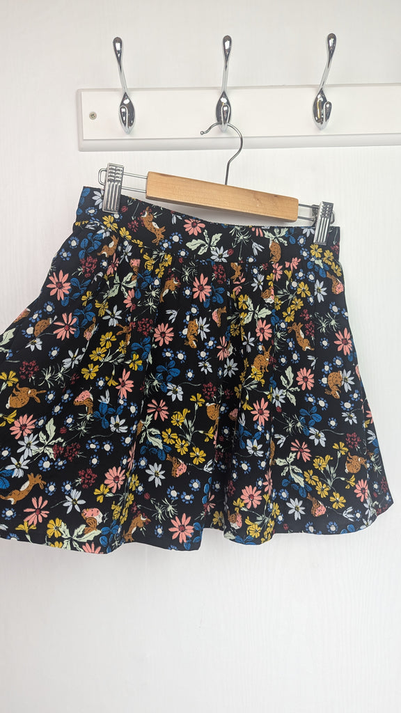 Yumi Girl Black & Floral Bunny Skirt - Girls 7-8 Years Yumi Girl Used, Preloved, Preworn & Second Hand Baby, Kids & Children's Clothing UK Online. Cheap affordable. Brands including Next, Joules, Nutmeg Morrisons, TU, F&F, H&M.