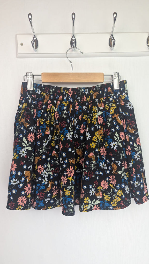 Yumi Girl Black & Floral Bunny Skirt - Girls 7-8 Years Yumi Girl Used, Preloved, Preworn & Second Hand Baby, Kids & Children's Clothing UK Online. Cheap affordable. Brands including Next, Joules, Nutmeg Morrisons, TU, F&F, H&M.