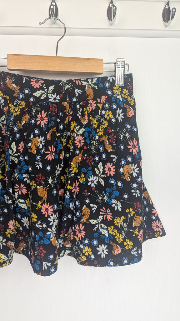 Yumi Girl Black & Floral Bunny Skirt - Girls 7-8 Years Yumi Girl Used, Preloved, Preworn & Second Hand Baby, Kids & Children's Clothing UK Online. Cheap affordable. Brands including Next, Joules, Nutmeg Morrisons, TU, F&F, H&M.