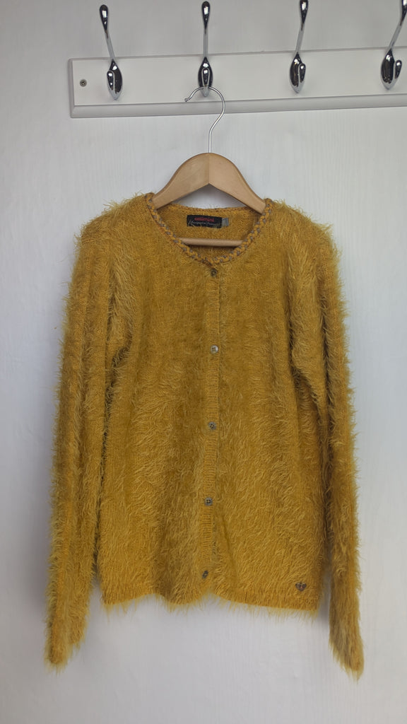 Catimini Mustard Fluffy Cardigan - Girls 8 Years Catimini Used, Preloved, Preworn & Second Hand Baby, Kids & Children's Clothing UK Online. Cheap affordable. Brands including Next, Joules, Nutmeg Morrisons, TU, F&F, H&M.